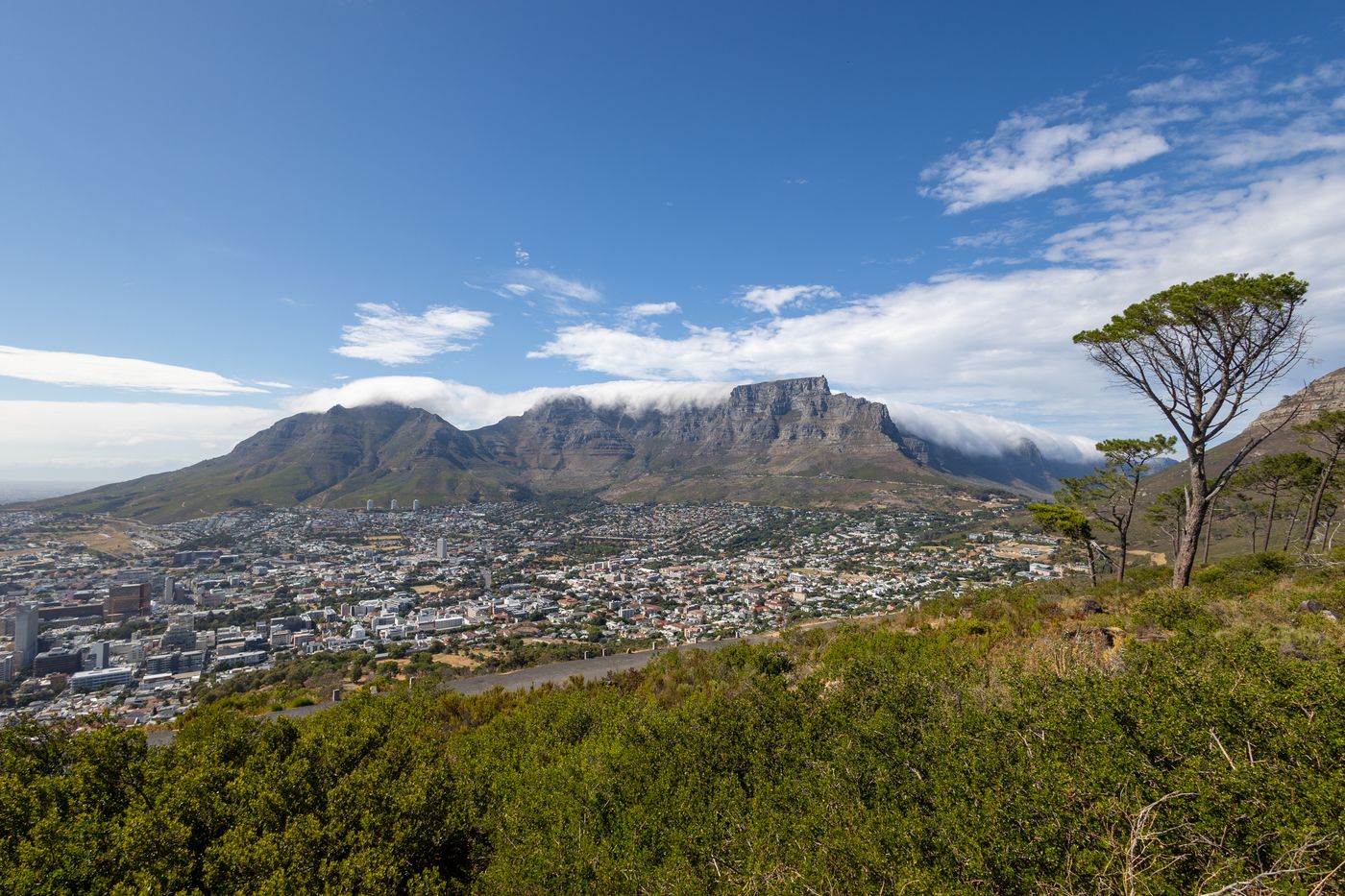 Table Mountain above Cape Town